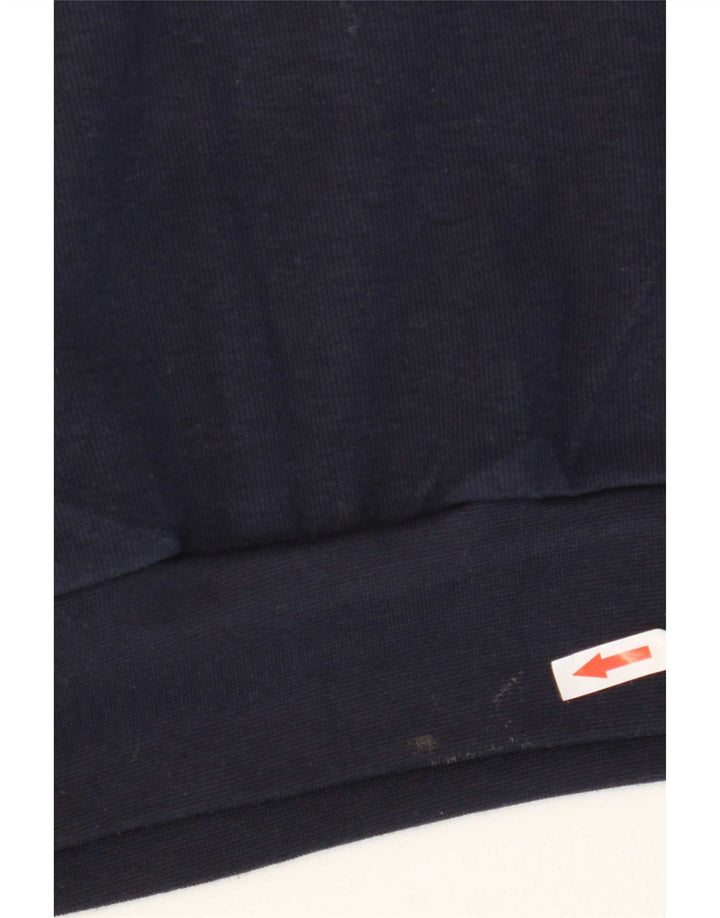 Felpa grafica da uomo Kappa Maglione piccolo blu navy in poliestere