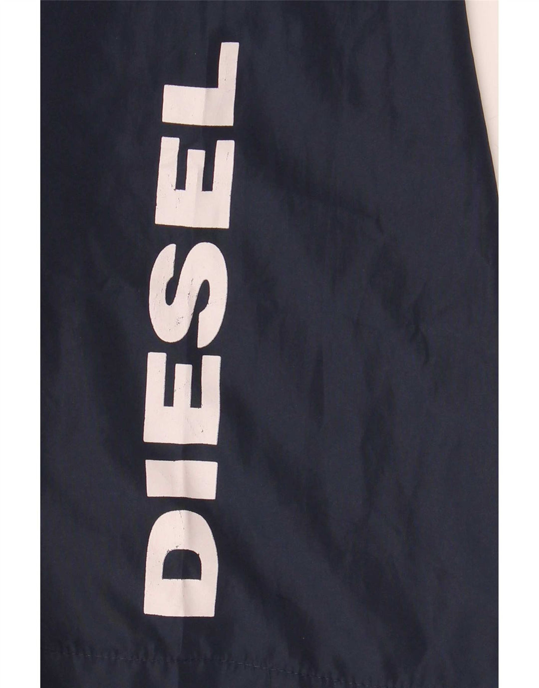 Pantaloncini da bagno grafici da uomo Diesel medi in poliestere blu navy