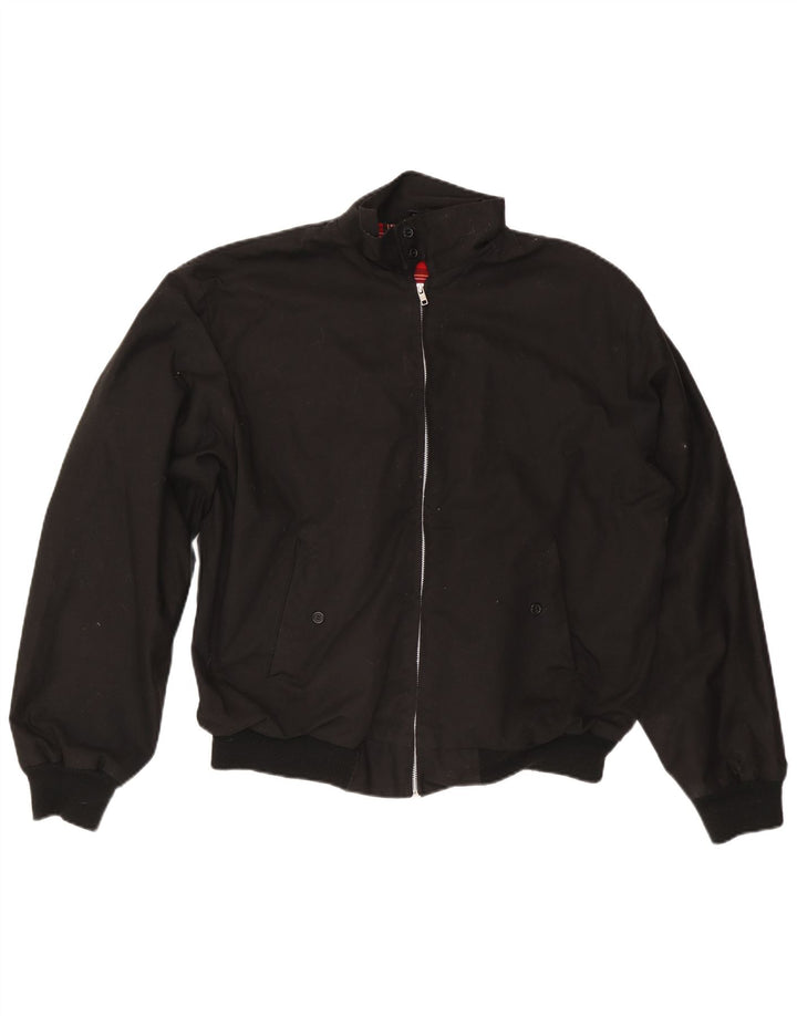 Giubbotto bomber da uomo vintage UK 42 XL poliestere nero