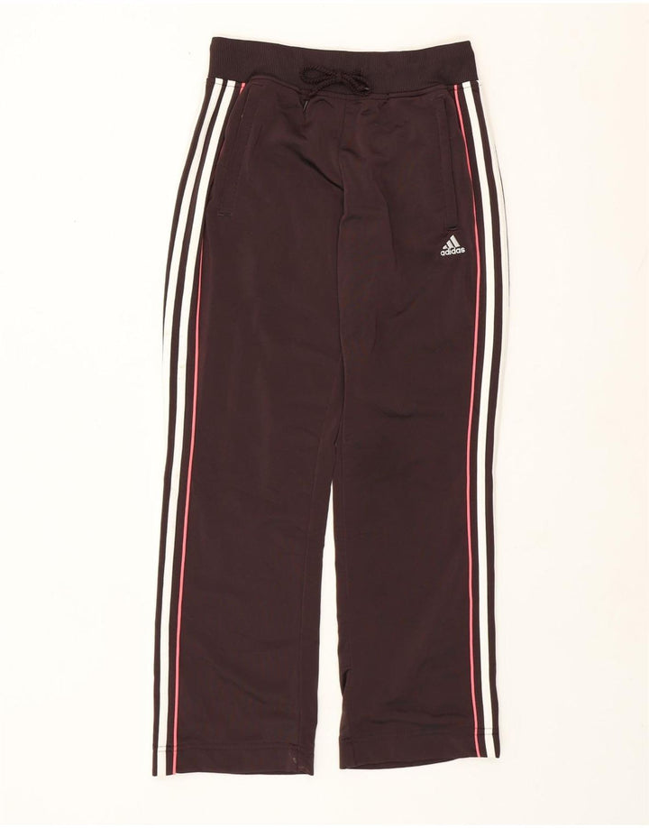 Pantaloni da tuta da donna Adidas UK 12 poliestere marrone medio