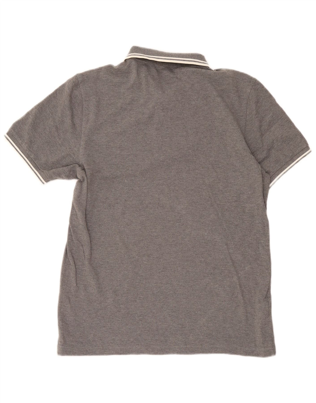 Polo da uomo Fred Perry grande in cotone chiazzato grigio