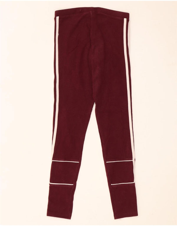 Leggings Adidas da donna UK 6 XS Borgogna cotone