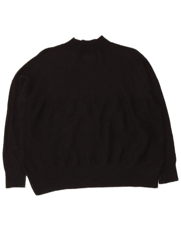 Maglione maglione oversize da donna con collo a tartaruga Superdry UK 10 piccolo nero