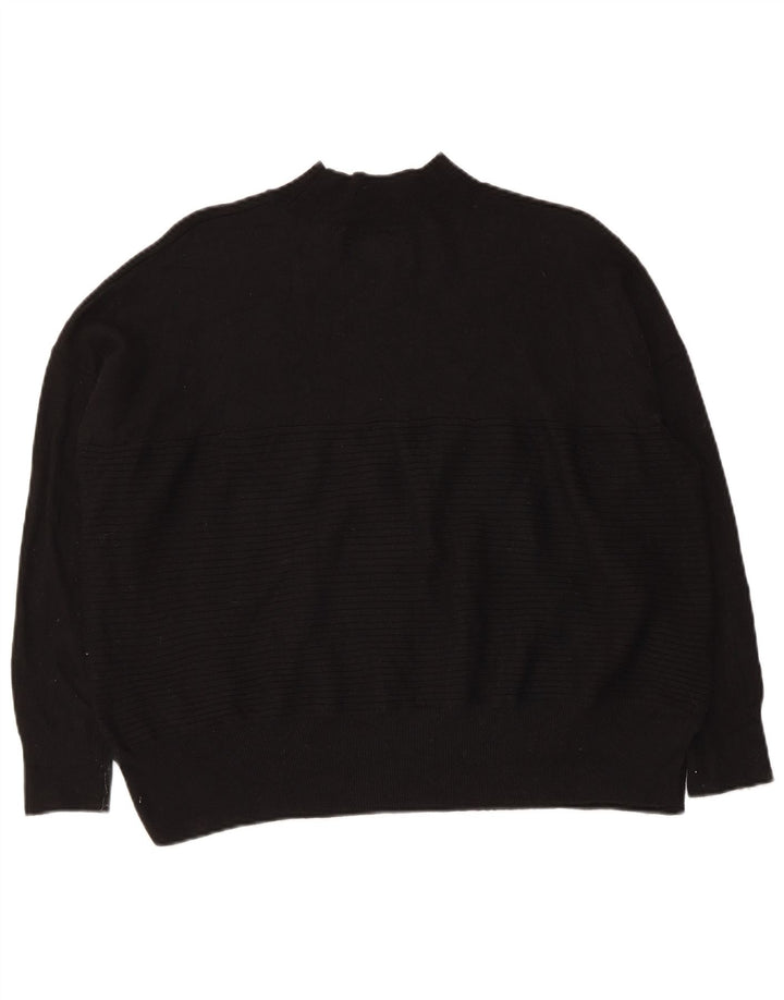 Maglione maglione oversize da donna con collo a tartaruga Superdry UK 10 piccolo nero