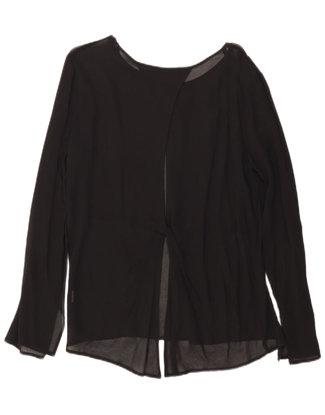 Top Zara a maniche lunghe da donna, taglia UK 14, grande, nero