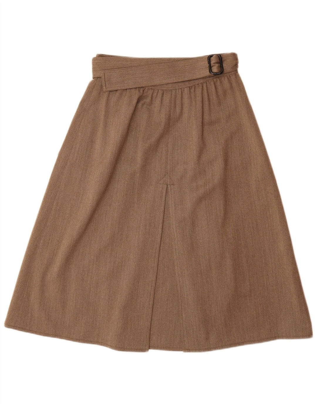 Gonna a trapezio da donna a vita alta Cadette IT 44 media W26 Beige Lana