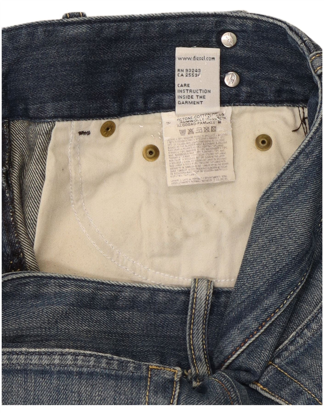 Jeans Bootcut da donna Diesel W28 L31 cotone blu