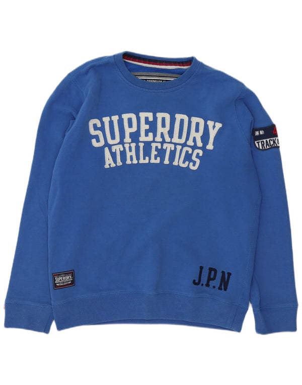 Felpa grafica da uomo Superdry Maglione 2XL Cotone blu
