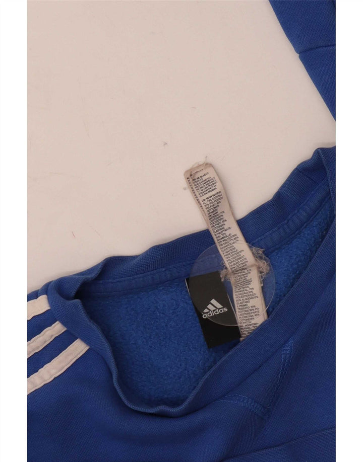 Felpa da donna Adidas Jumper UK 14 cotone blu medio