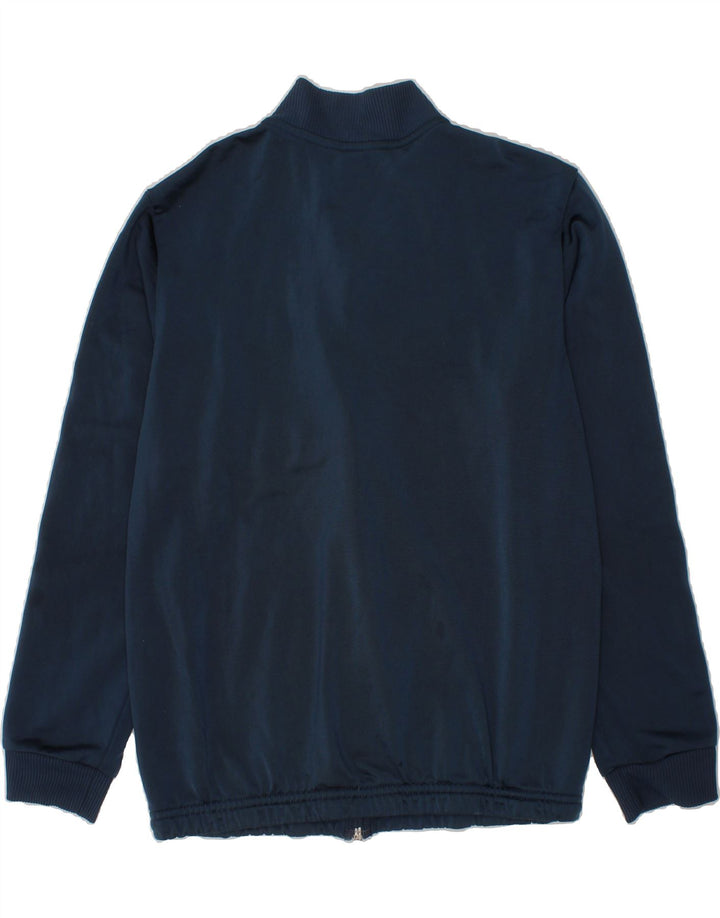 ADIDAS Boys Tracksuit Top Jacket 11-12 Years Navy Blue Colourblock Vintage Adidas and Second-Hand Adidas from Messina Hembry 