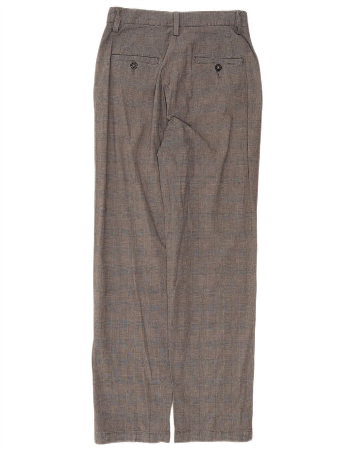 Pantaloni casual dritti da donna LEE US 6 medi W28 L29 pied de poule grigio