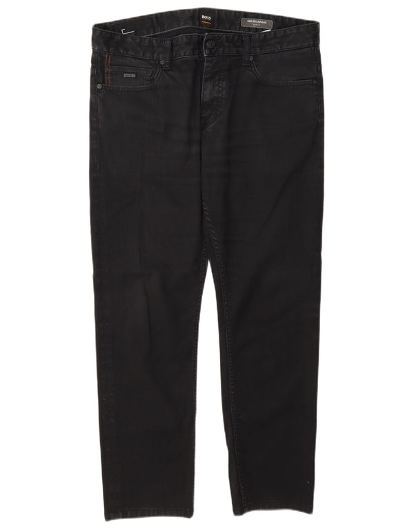 Jeans slim da uomo Delaware Hugo Boss W34 L29 cotone grigio