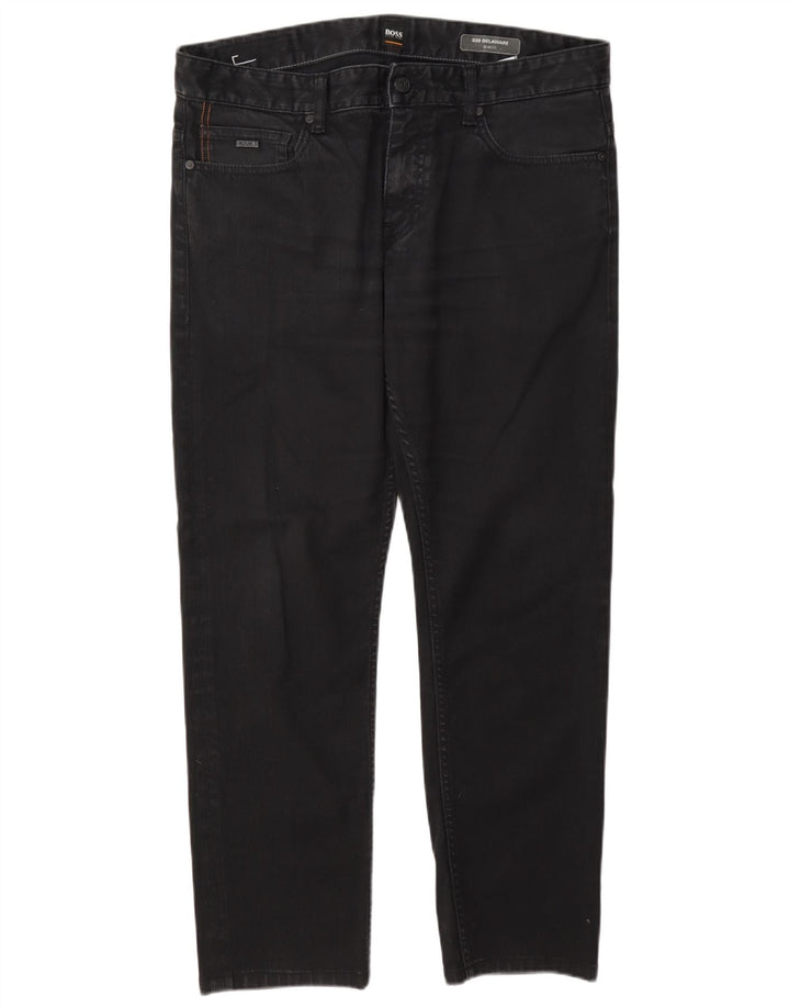 Jeans slim da uomo Delaware Hugo Boss W34 L29 cotone grigio