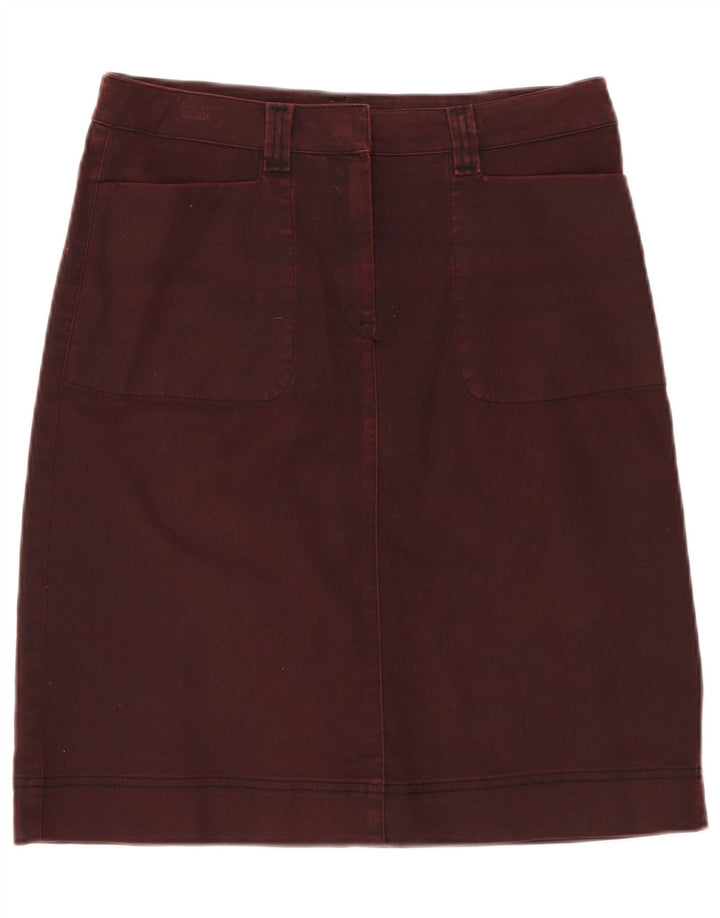 Gonna a trapezio da donna MURPHY & NYE W30 cotone bordeaux medio