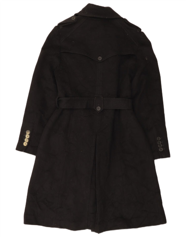 Trench da donna Karen Millen UK 14 Lana d'agnello nera grande