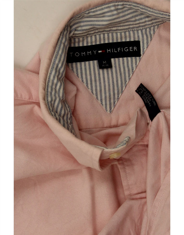 Camicia da uomo Tommy Hilfiger in cotone rosa medio