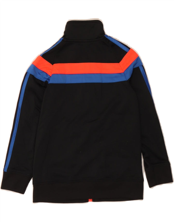 ADIDAS Boys Tracksuit Top Jacket 4-5 Years Black Colourblock Polyester Vintage Adidas and Second-Hand Adidas from Messina Hembry 