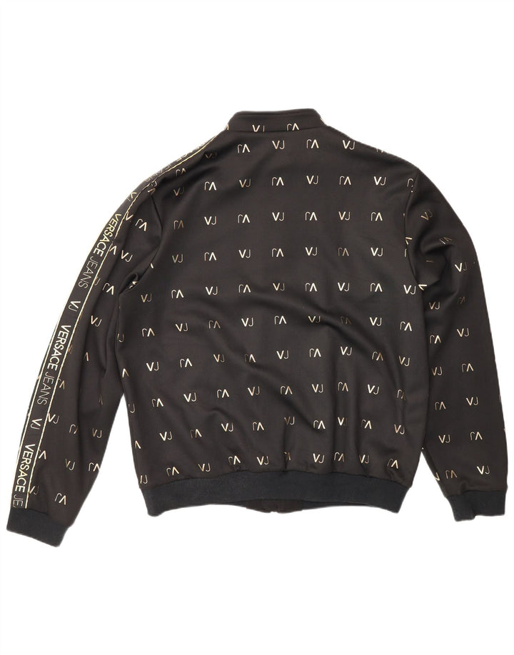 Giacca sportiva da uomo con grafica Versace XL nera in poliestere