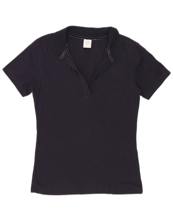 Polo da donna North Sails UK 14 cotone blu navy medio