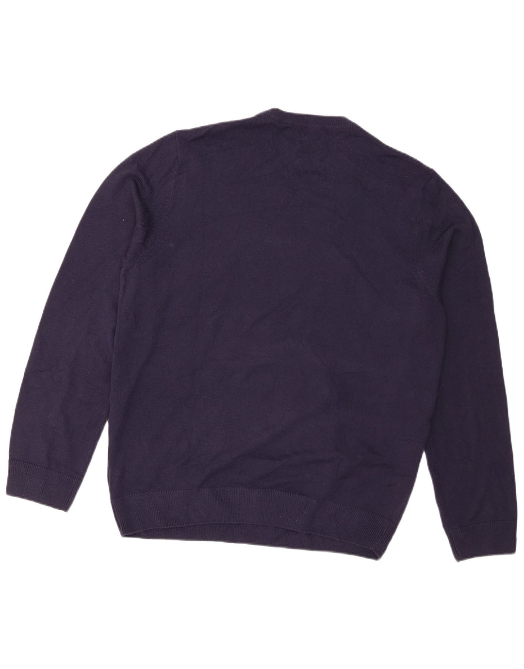 Maglione maglione girocollo da uomo Marks & Spencer grande blu navy Fair Isle