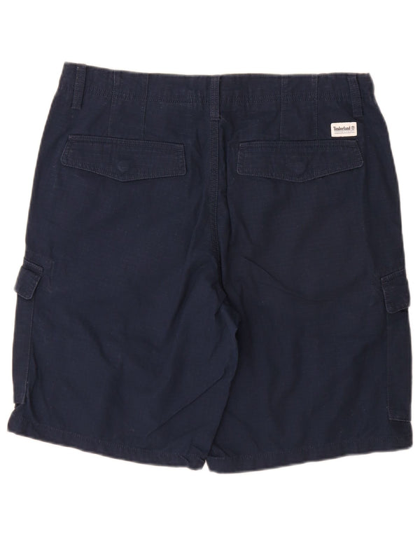 Pantaloncini cargo da uomo Timberland W32 medio cotone blu navy