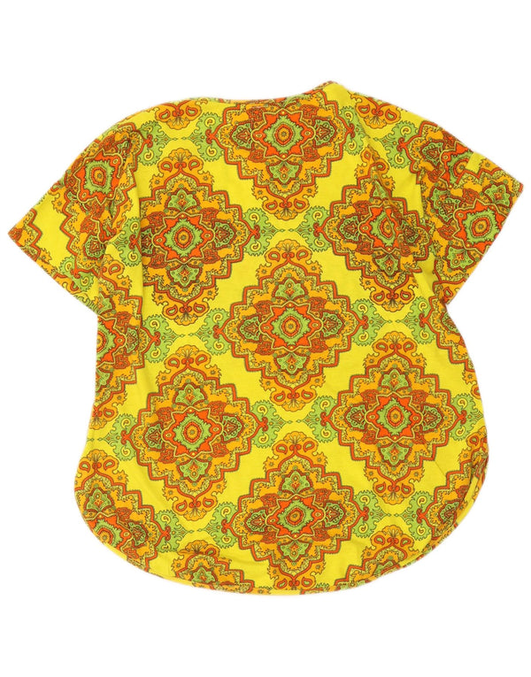 Maglietta grafica da donna Best Company California Top UK 18 XL Giallo Ikat