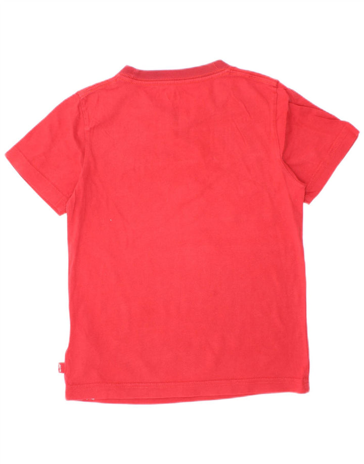 T-shirt grafica per ragazzi Levi's Top 5-6 anni in cotone rosso
