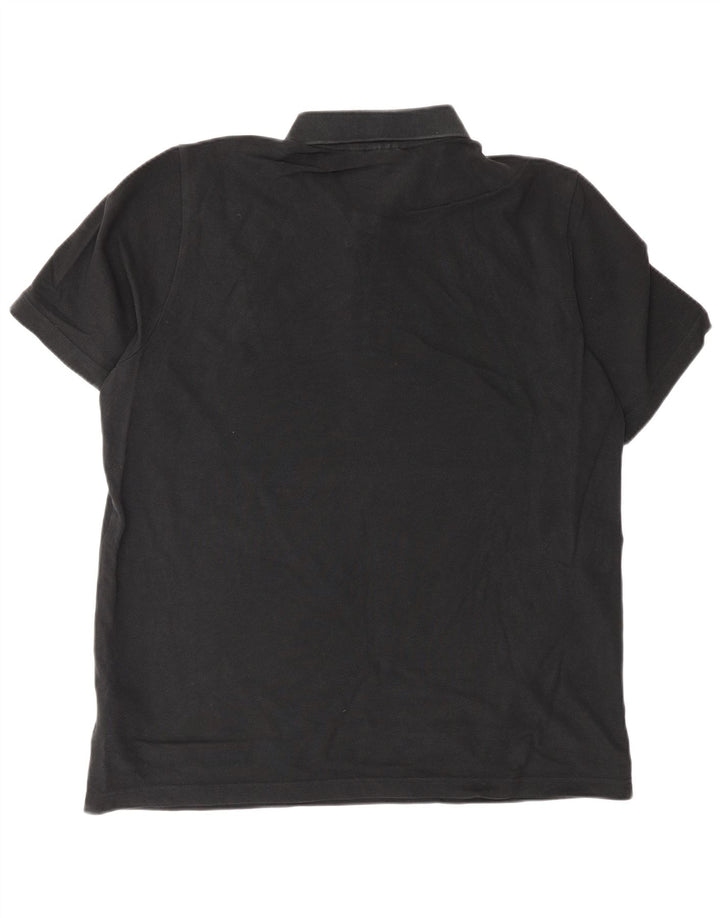 Polo Adidas da uomo in cotone nero medio