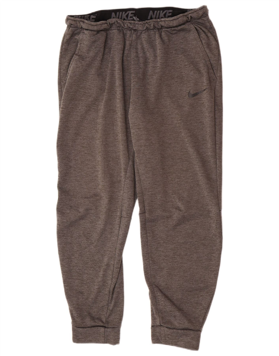 Pantaloni da tuta da uomo Nike Dri Fit Joggers XL Poliestere chiazzato grigio