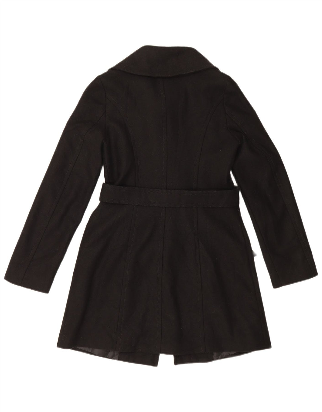 Cappotto Donna Benetton IT 40 Small Nero Lana