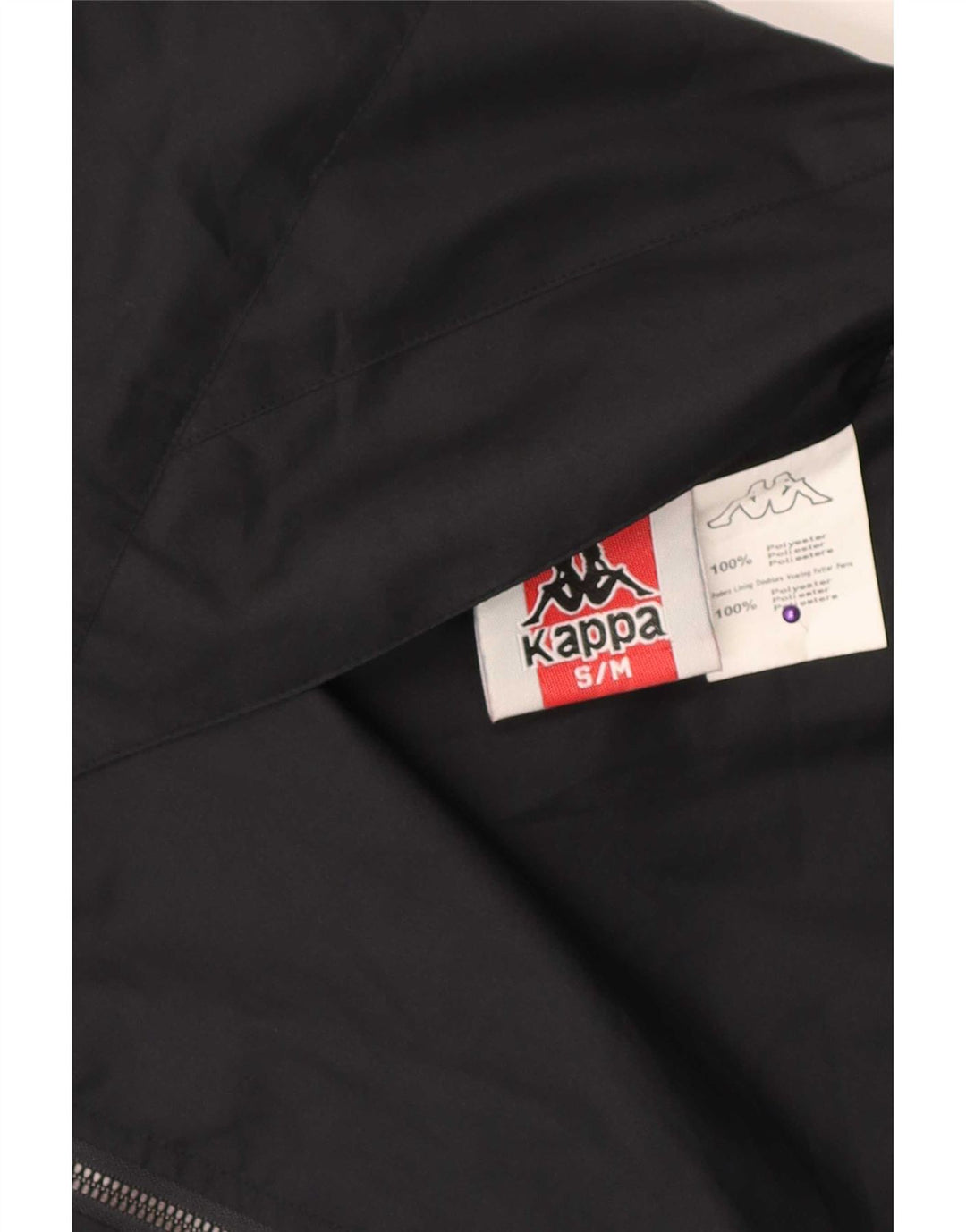 Giacca reversibile con cappuccio da uomo Kappa UK 36 Small Poliestere nero