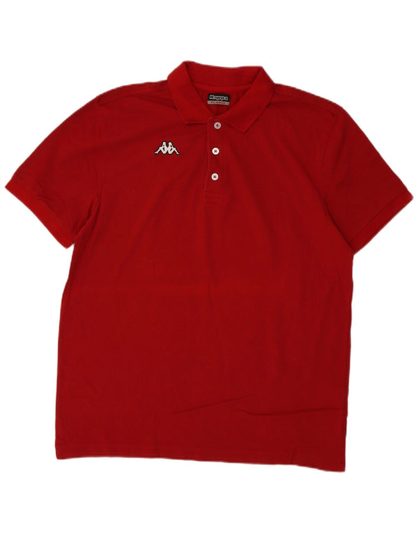Polo Kappa Uomo XL Rosso Cotone