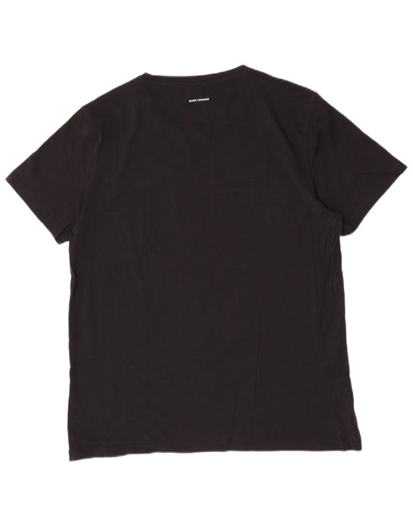 T-shirt grafica da uomo Hugo Boss Top 2XL cotone nero