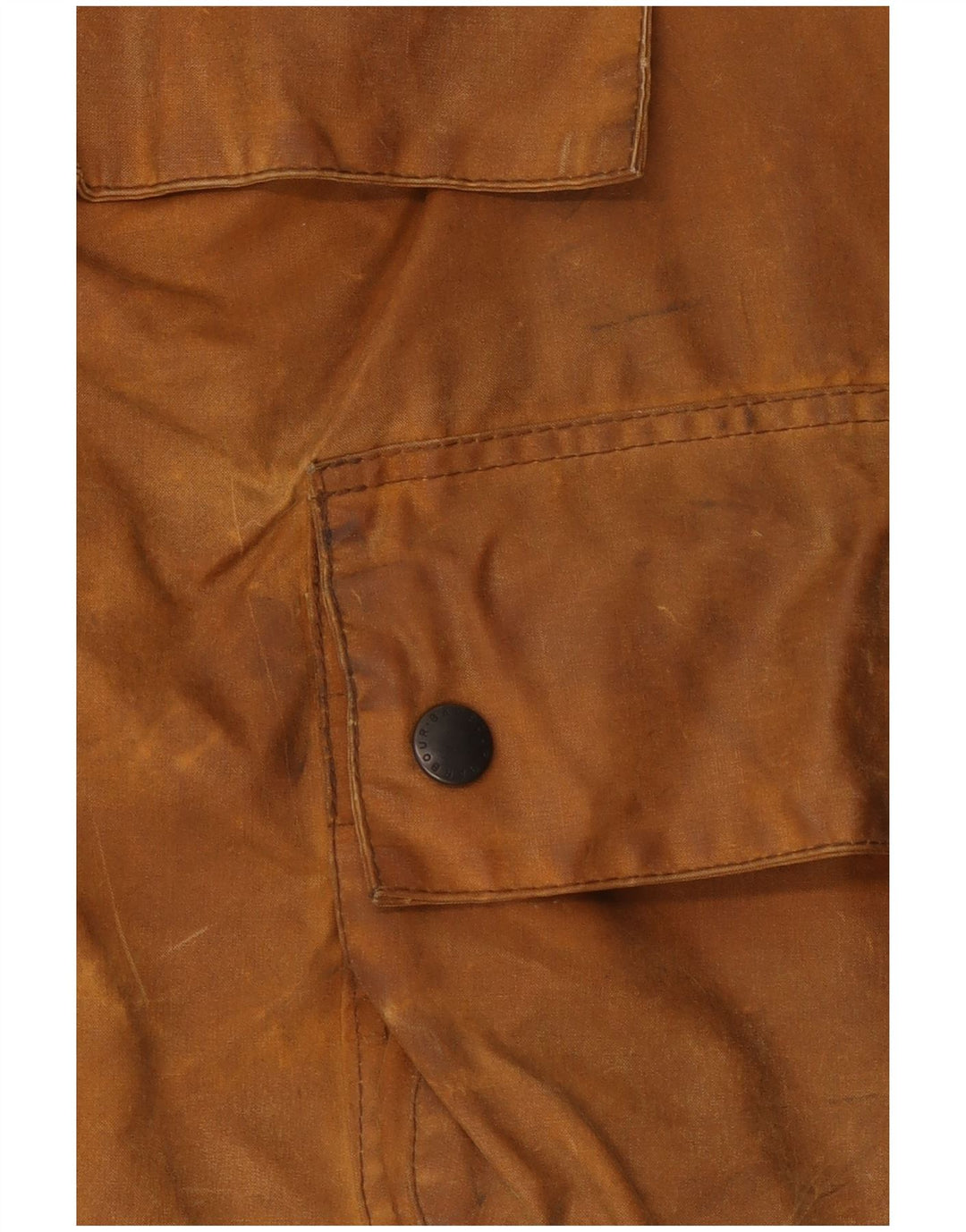 Barbour Mens Longshoreman Pullover con cappuccio Giacca cerata UK 36 Small Marrone