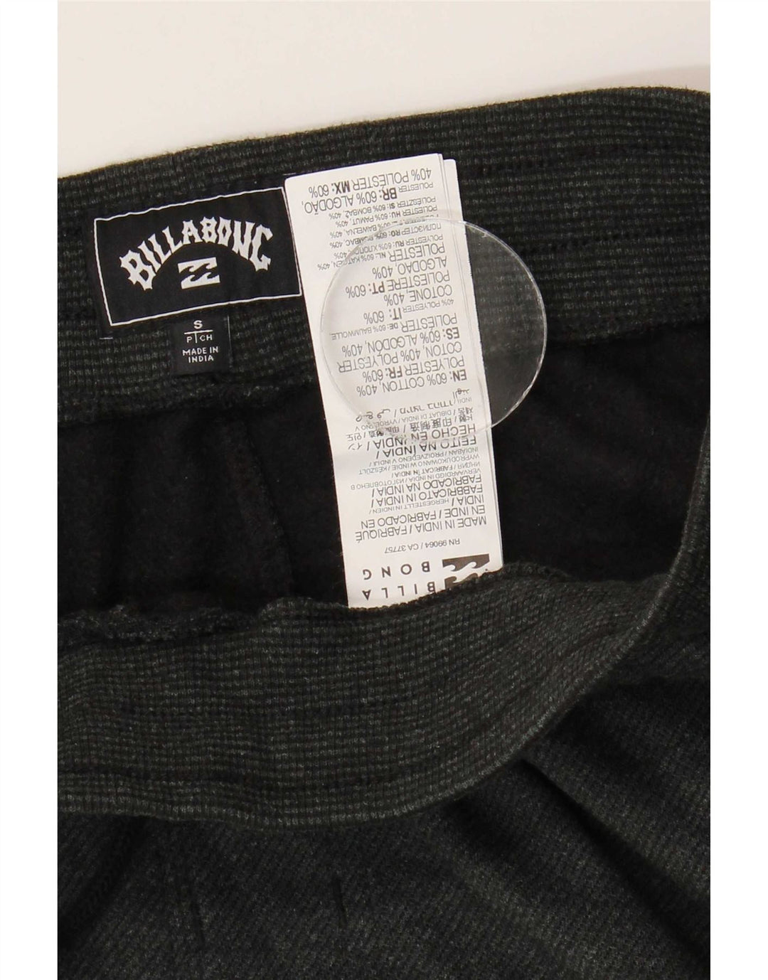Pantaloni da tuta da uomo Billabong Joggers piccoli in cotone grigio