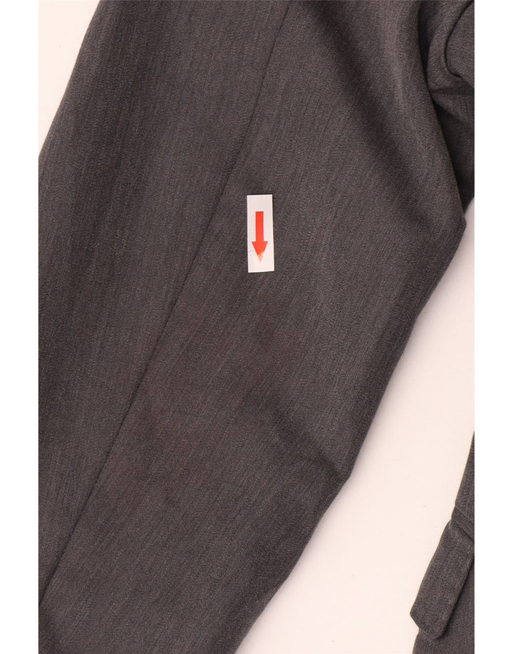 Giacca blazer a 2 bottoni da uomo Zara EU 46 piccola poliestere grigio