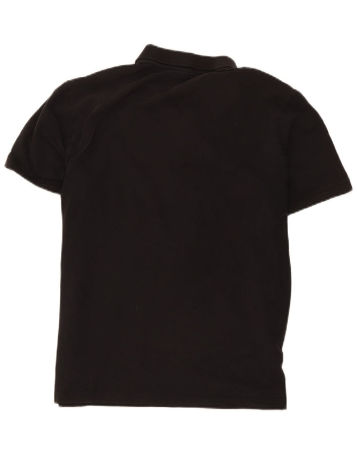 Polo Puma da uomo grande in cotone nero