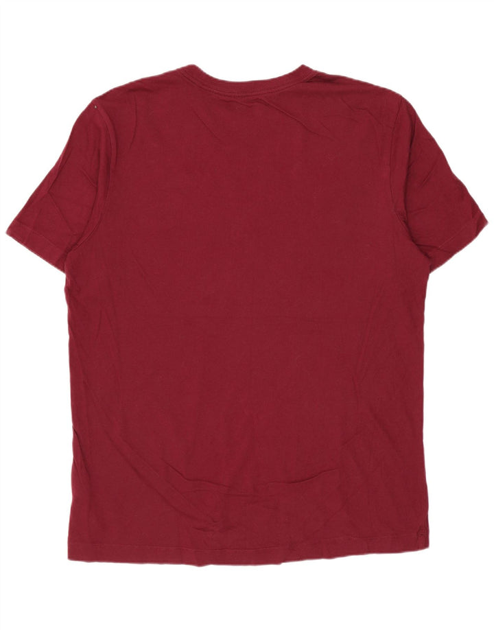 T-shirt grafica da uomo NIKE Top in cotone bordeaux medio