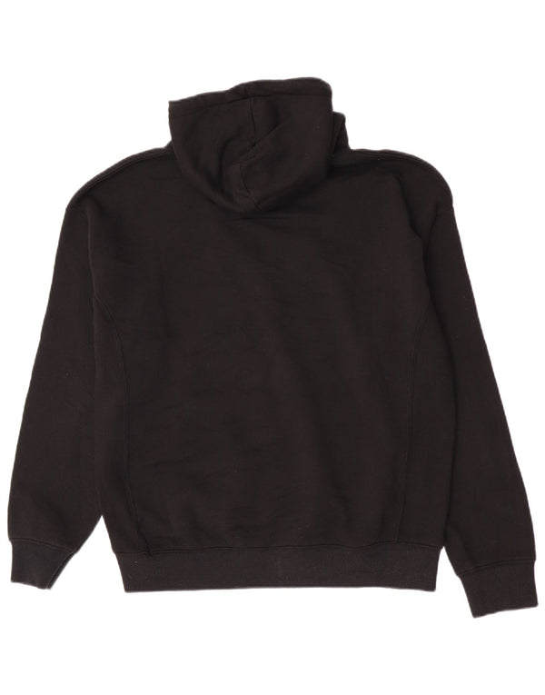 Pull & Bear Felpa con cappuccio grafica Marvel da uomo grande in poliestere nero