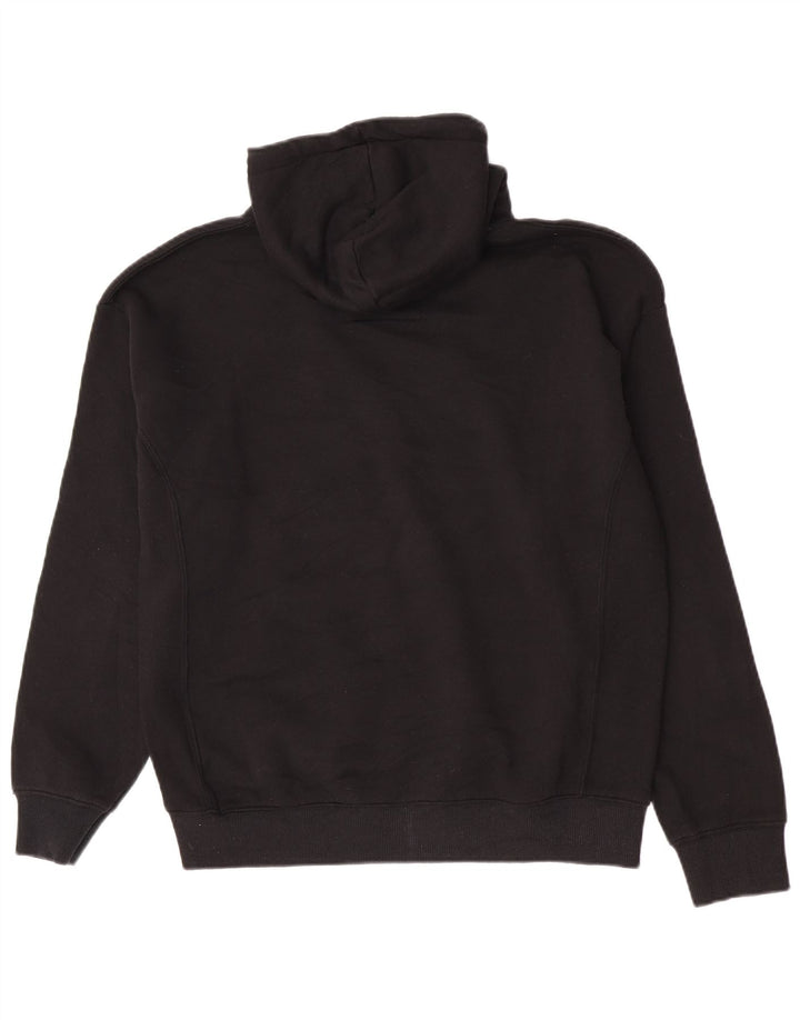 Pull & Bear Felpa con cappuccio grafica Marvel da uomo grande in poliestere nero