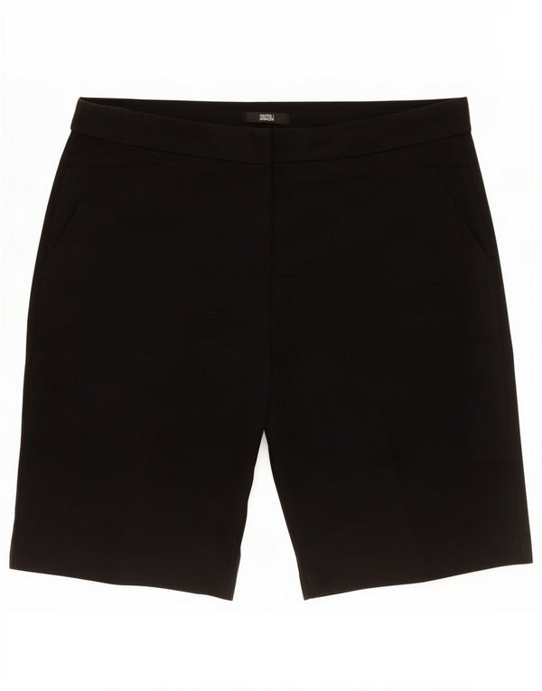Pantaloncini chino da donna Marks & Spencer UK 14 Large W34 poliestere nero