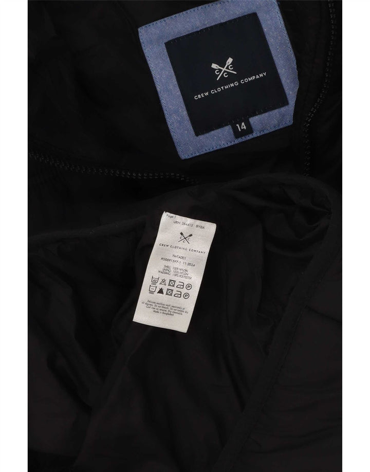 Crew Clothing Gilet imbottito da donna UK 14 Large Nero Poliestere