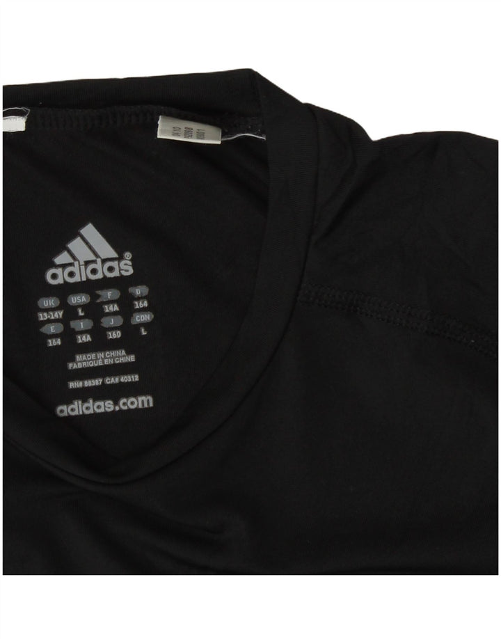 Maglietta Adidas Bambino 13-14 Anni Nera
