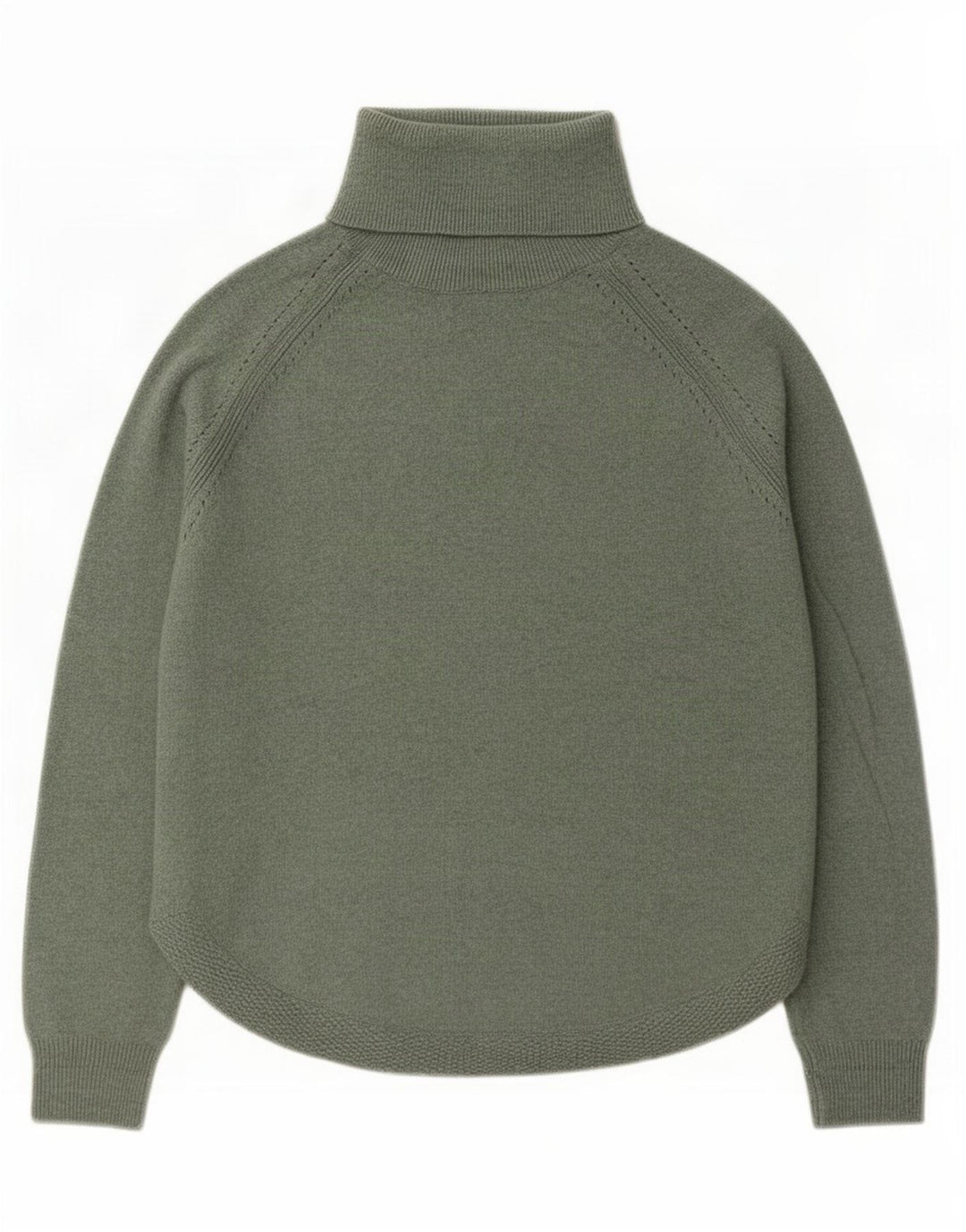 Maglione maglione oversize con collo alto da donna di White Stuff UK 12 Verde medio