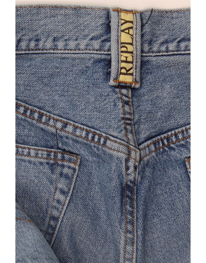 Jeans dritti da uomo Replay W33 L35 cotone blu