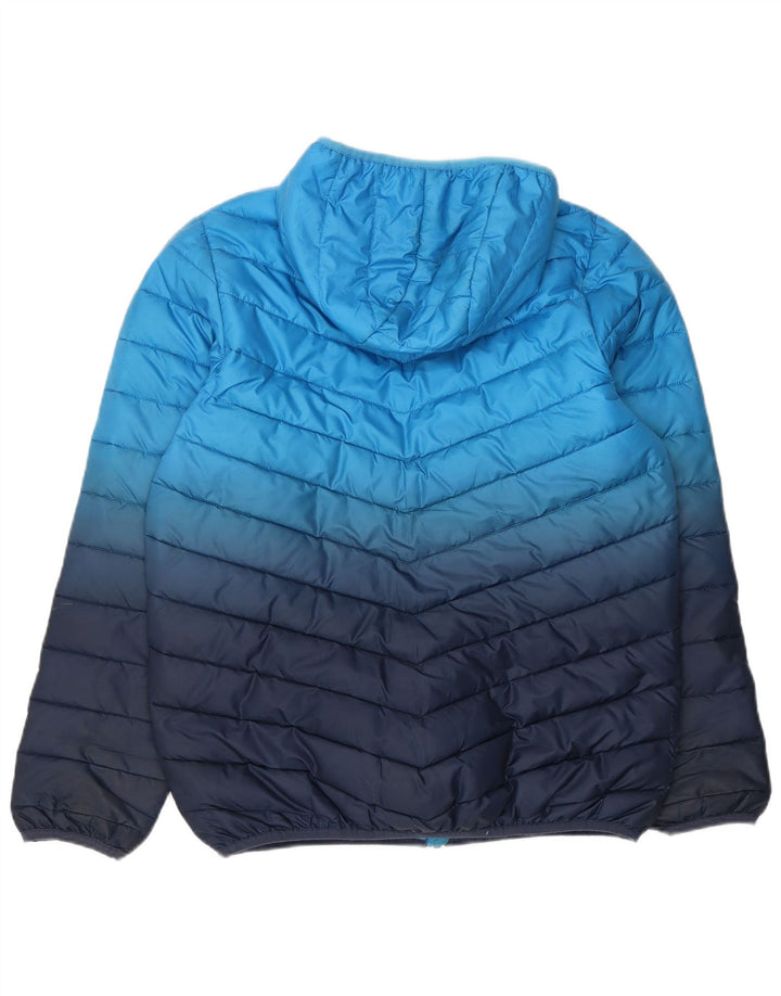 Giacca imbottita con cappuccio Ellesse da ragazzo 13-14 anni in poliestere color block blu