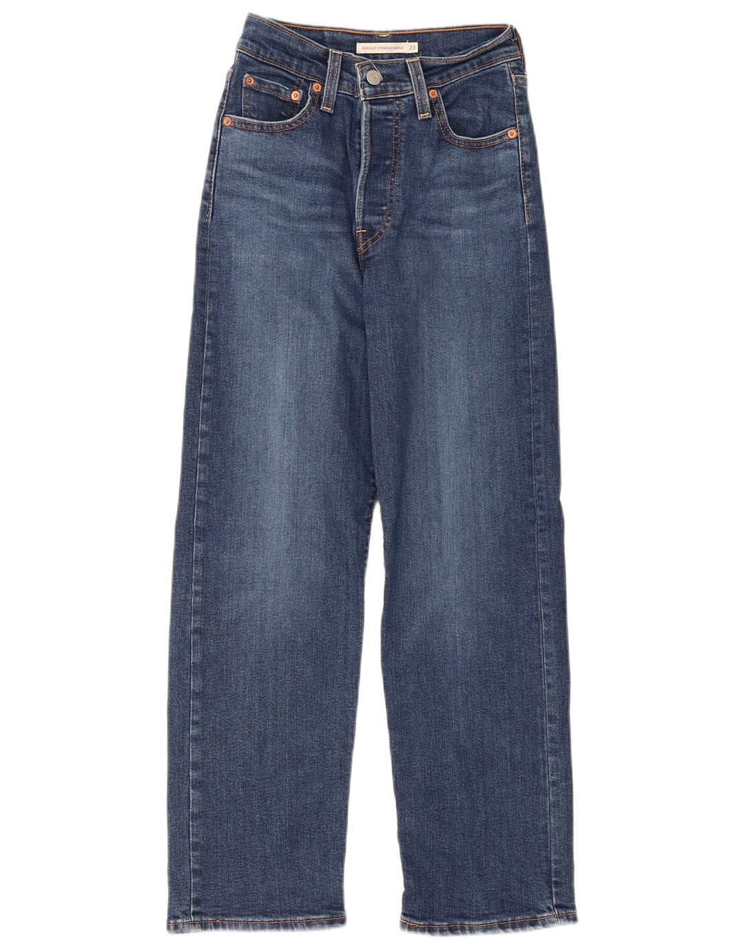 Jeans dritti Ribcage da donna Levi's W23 L27 cotone blu