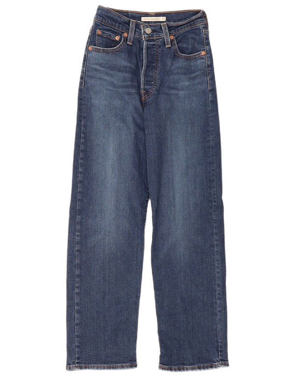 Jeans dritti Ribcage da donna Levi's W23 L27 cotone blu