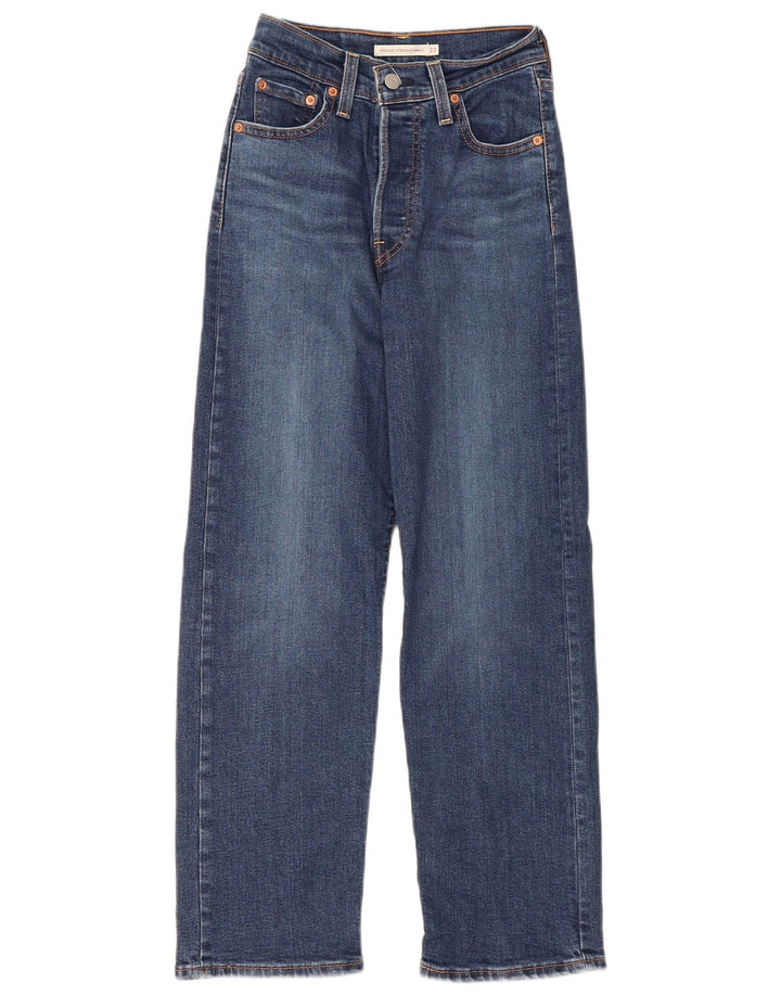 Jeans dritti Ribcage da donna Levi's W23 L27 cotone blu