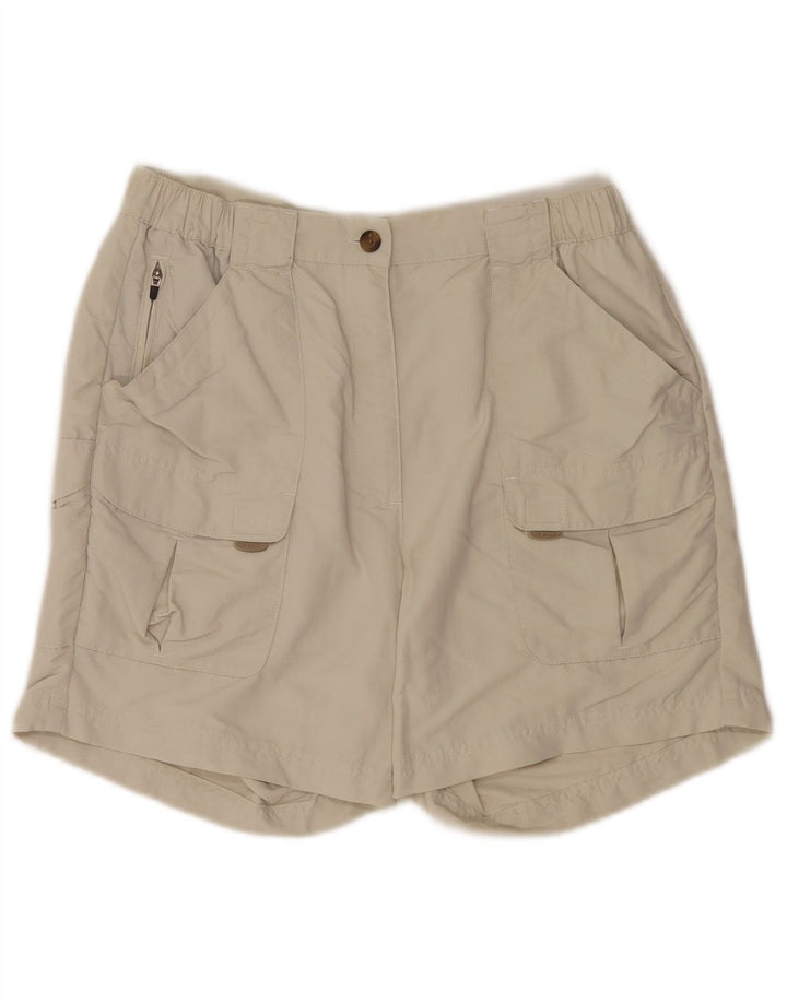 Pantaloncini cargo da donna L.L.Bean piccoli W26 in nylon beige
